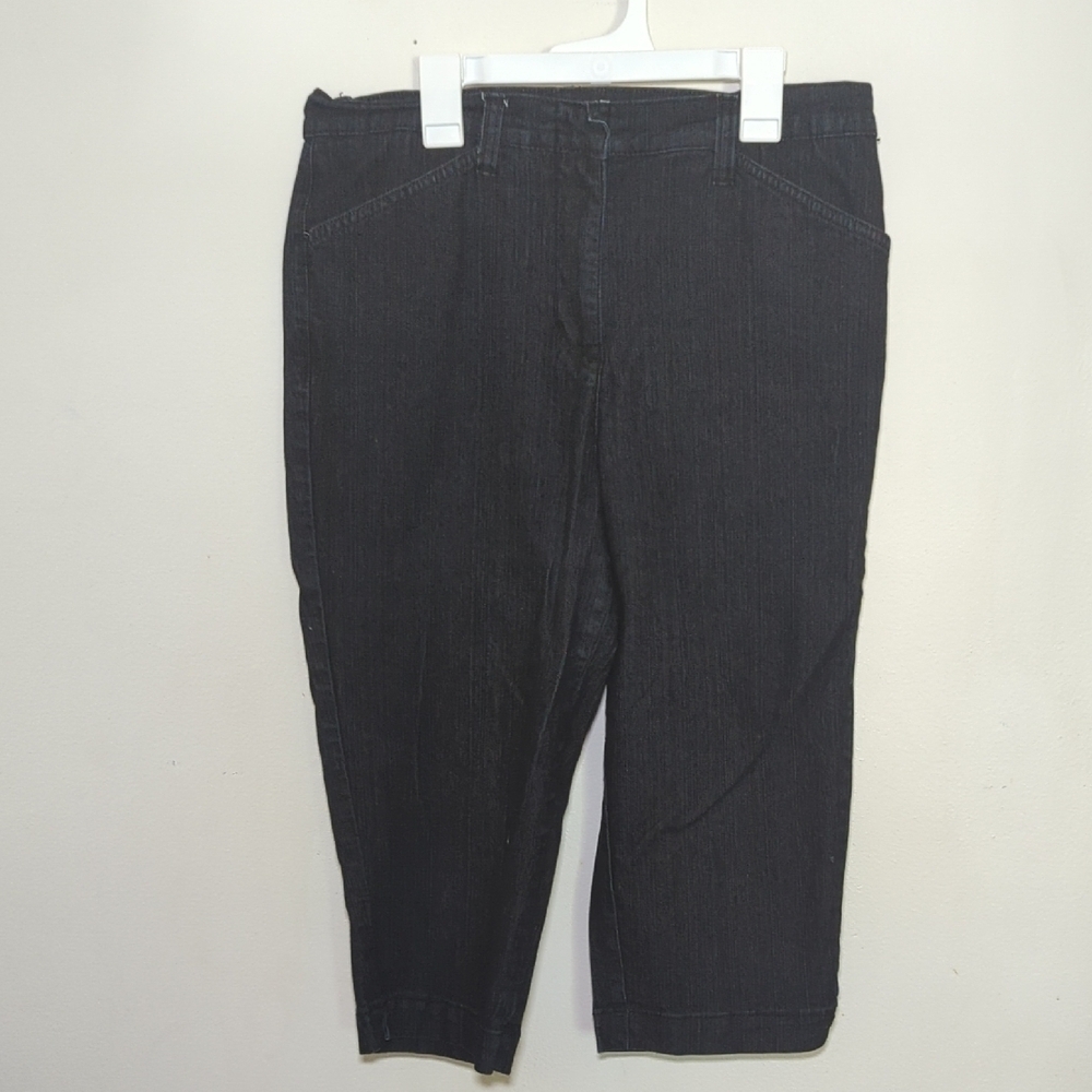 White Stag Denim Capris Dark Wash with Stretch Women's Size 10 - Picture 1 of 5
